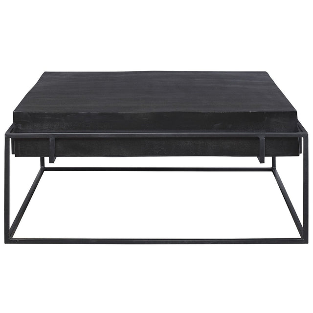 Uttermost Telone Modern Black Coffee Table - Home Elegance USA