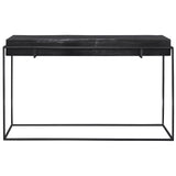 Uttermost Telone Modern Black Console Table - Home Elegance USA