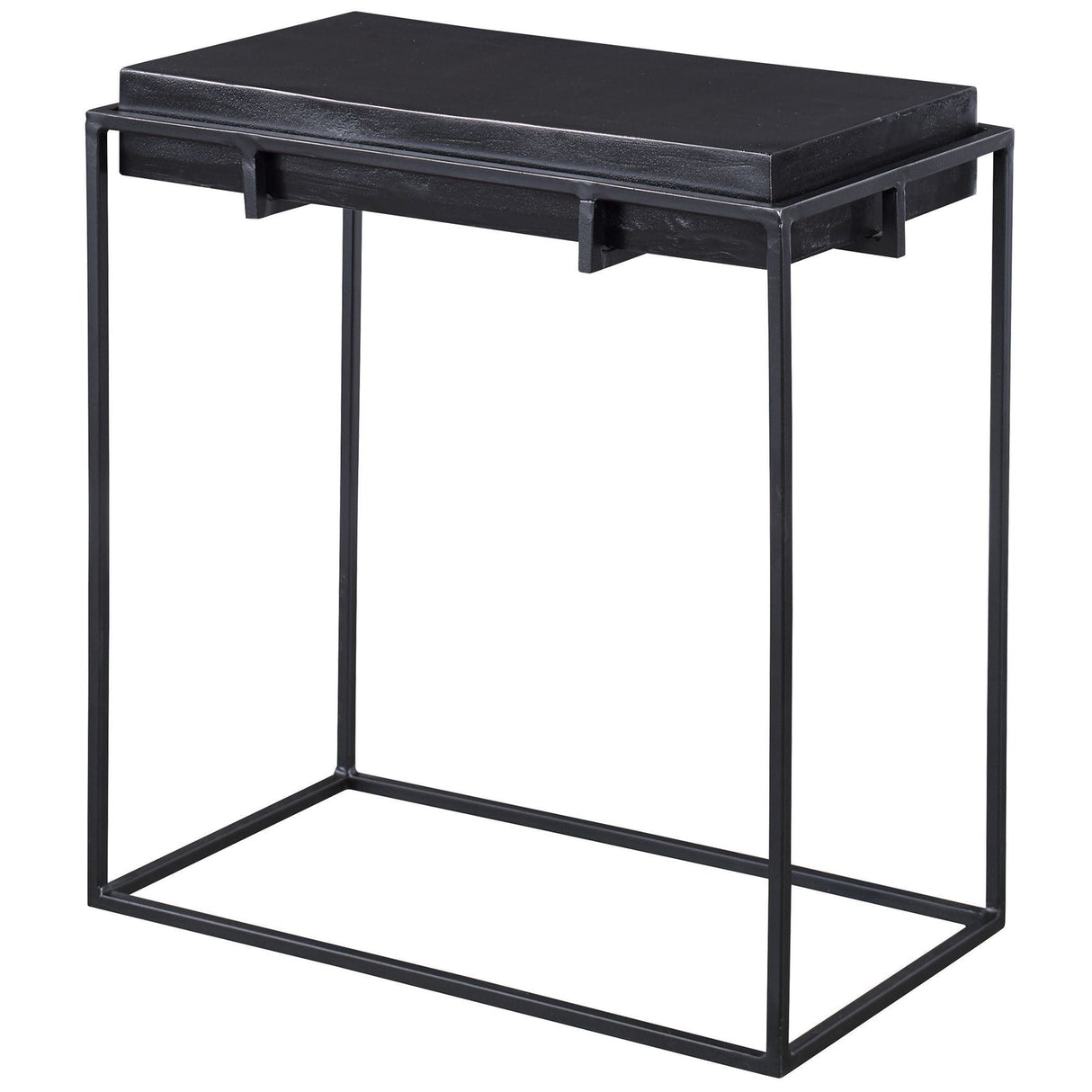 Uttermost Telone Modern Black Side Table - Home Elegance USA