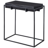 Uttermost Telone Modern Black Side Table - Home Elegance USA