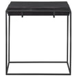 Uttermost Telone Modern Black Side Table - Home Elegance USA