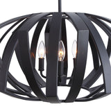 Uttermost Thales Black Geometric 3 Light Pendant - Home Elegance USA