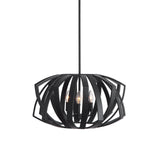 Uttermost Thales Black Geometric 3 Light Pendant - Home Elegance USA