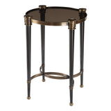 Uttermost Thora Brushed Black Accent Table - Home Elegance USA