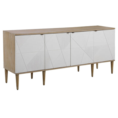 Uttermost Tightrope 4 Door Modern Sideboard Cabinet - Home Elegance USA