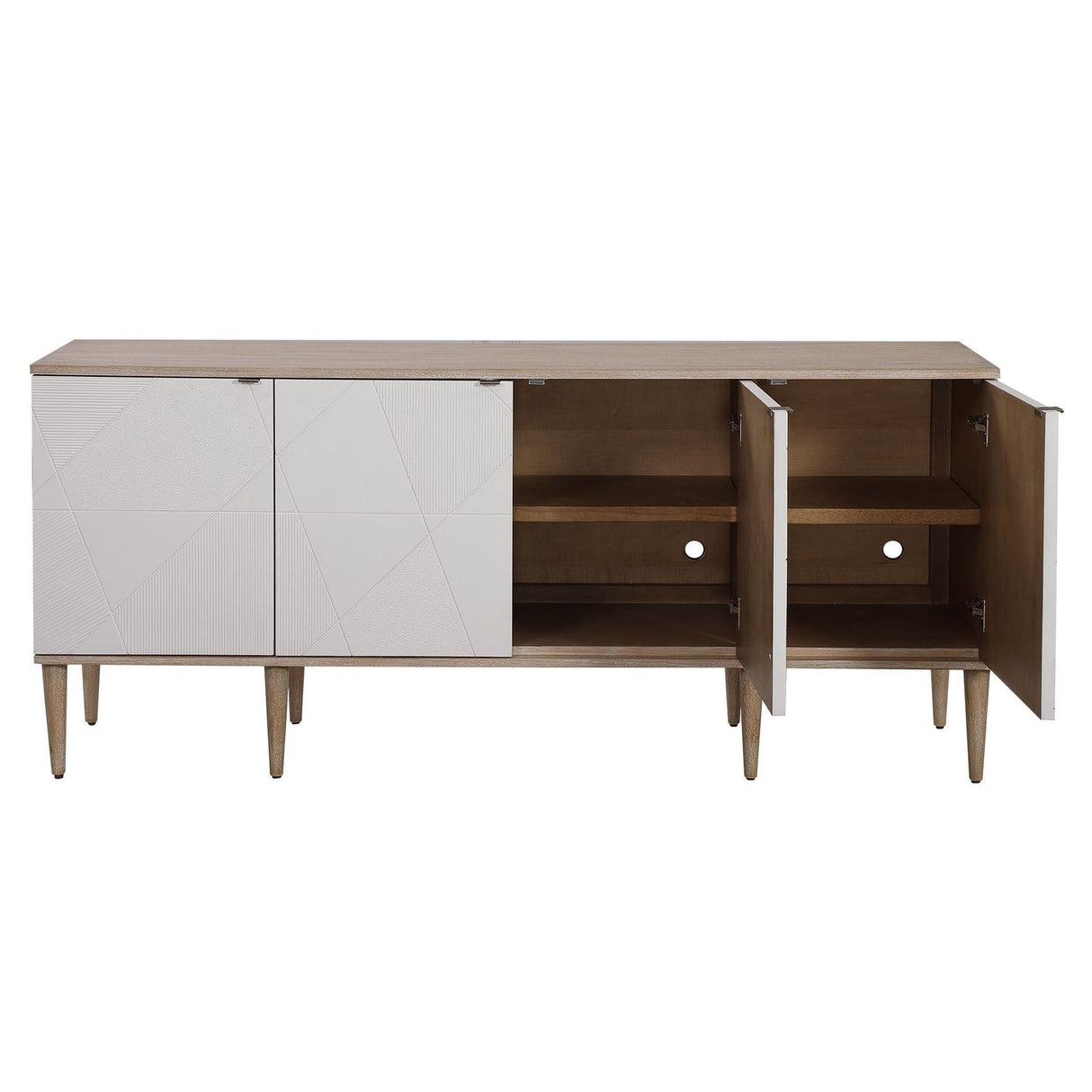 Uttermost Tightrope 4 Door Modern Sideboard Cabinet - Home Elegance USA