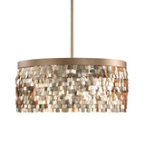 Uttermost Tillie 3 Light Textured Gold Pendant - Home Elegance USA