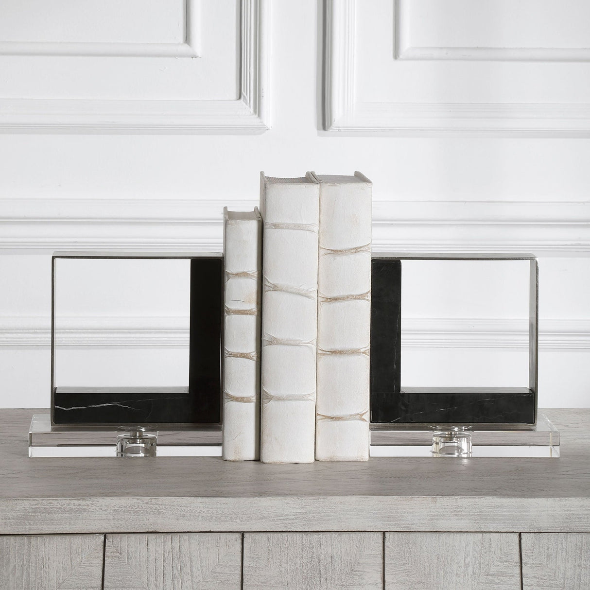 Uttermost Tilman Modern Marble Bookends - Set Of 2 - Home Elegance USA