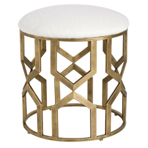 Uttermost Trellis Geometric Accent Stool - Home Elegance USA