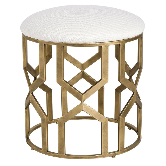 Uttermost Trellis Geometric Accent Stool - Home Elegance USA