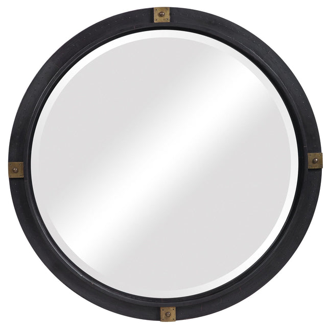 Uttermost Tull Industrial Round Mirror - Home Elegance USA