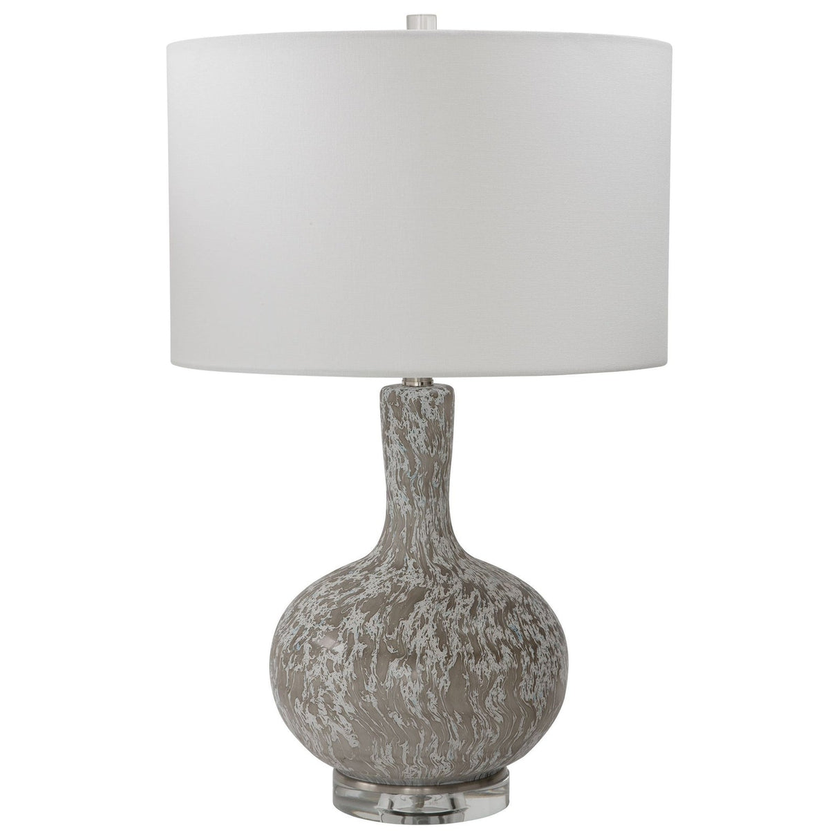 Uttermost Turbulence Distressed White Table Lamp - Home Elegance USA