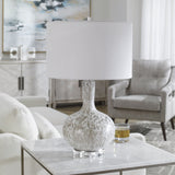 Uttermost Turbulence Distressed White Table Lamp - Home Elegance USA