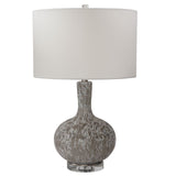 Uttermost Turbulence Distressed White Table Lamp - Home Elegance USA