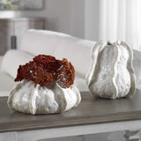 Uttermost Urchin Textured Ivory Vases - Set Of 2 - Home Elegance USA