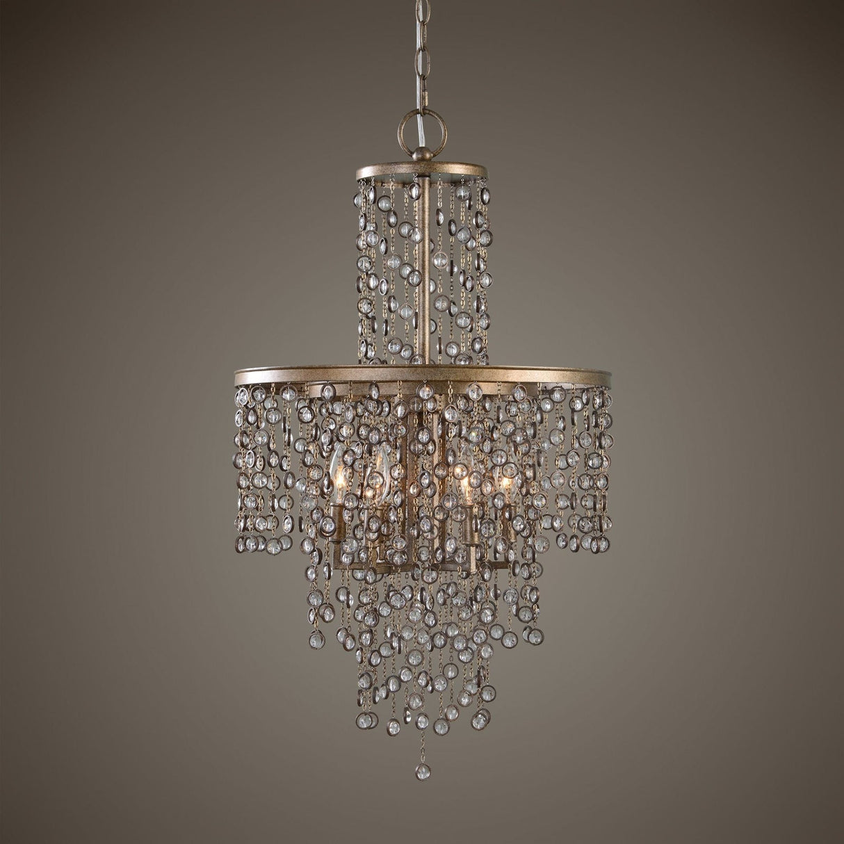 Uttermost Valka 6 Light Crystal Chandelier - Home Elegance USA