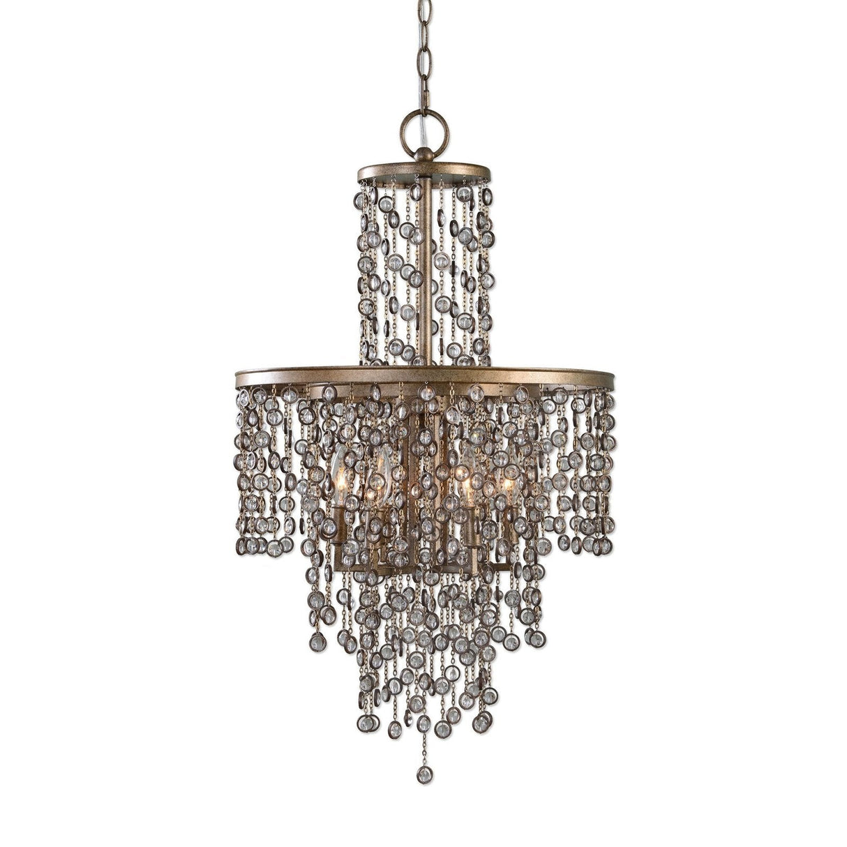 Uttermost Valka 6 Light Crystal Chandelier - Home Elegance USA