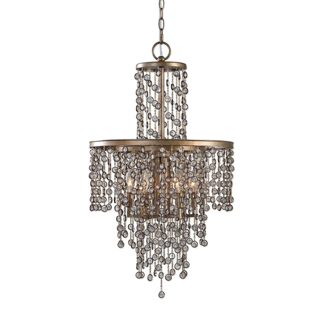 Uttermost Valka 6 Light Crystal Chandelier - Home Elegance USA