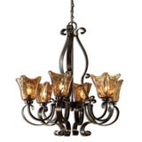 Uttermost Vetraio 6Lt Oil Rubbed Bronze Chandelier - Home Elegance USA