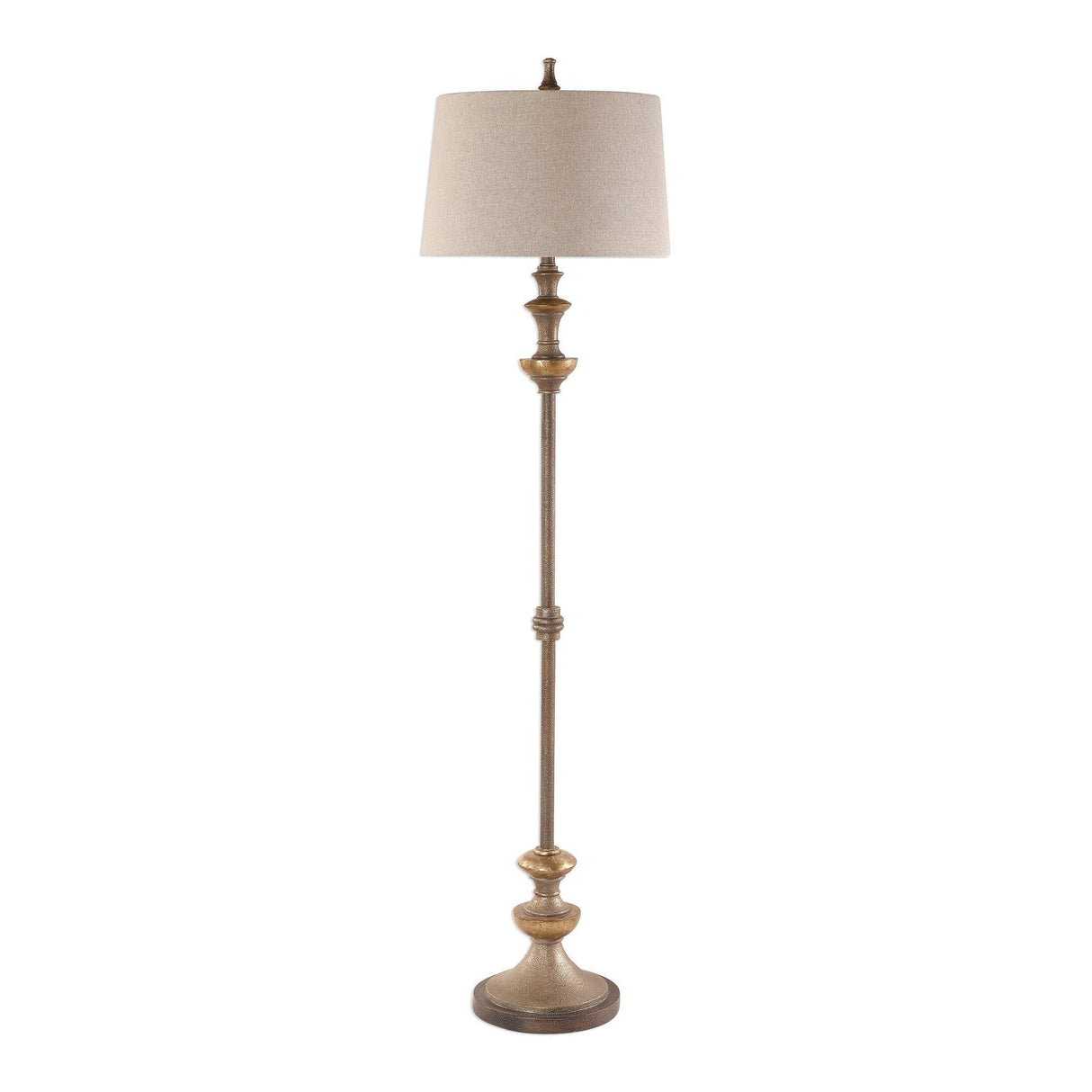 Uttermost Vetralla Silver Bronze Floor Lamp - Home Elegance USA