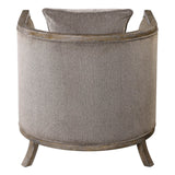 Uttermost Viaggio Gray Chenille Accent Chair - Home Elegance USA