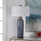 Uttermost Vicente Slate Blue Table Lamp - Home Elegance USA