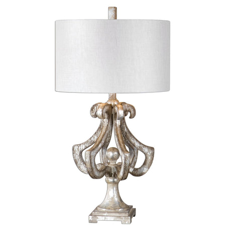 Uttermost Vinadio Distressed Silver Table Lamp - Home Elegance USA