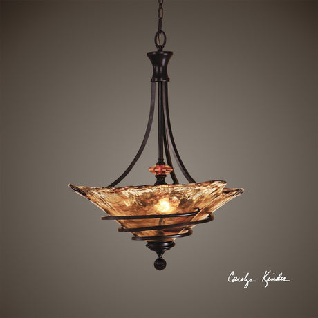 Uttermost Vitalia 3 Lt Oil Rubbed Bronze Pendant - Home Elegance USA