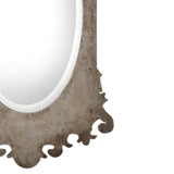 Uttermost Vitravo Oxidized Silver Oval Mirror - Home Elegance USA