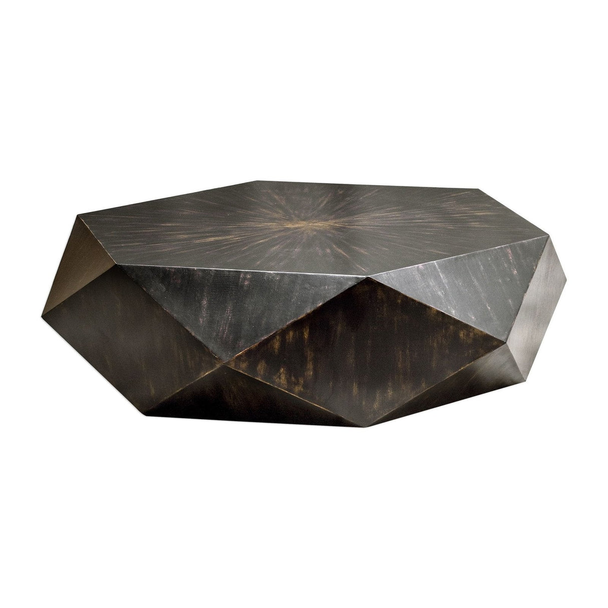 Uttermost Volker Worn Black Coffee Table - Home Elegance USA