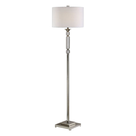 Uttermost Volusia Nickel Floor Lamp - Home Elegance USA