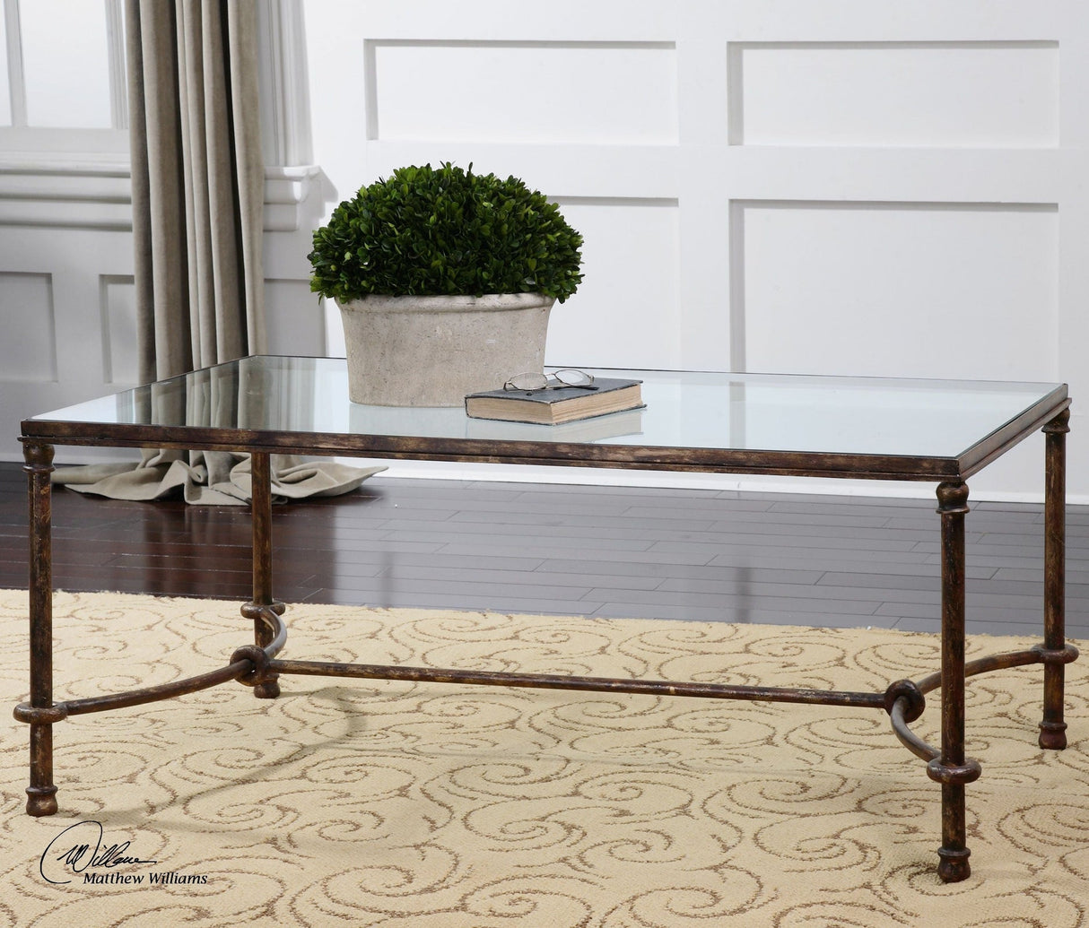 Uttermost Warring Iron Coffee Table - Home Elegance USA