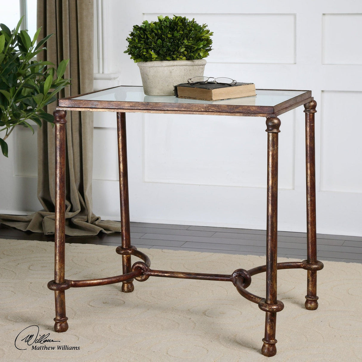 Uttermost Warring Iron End Table - Home Elegance USA