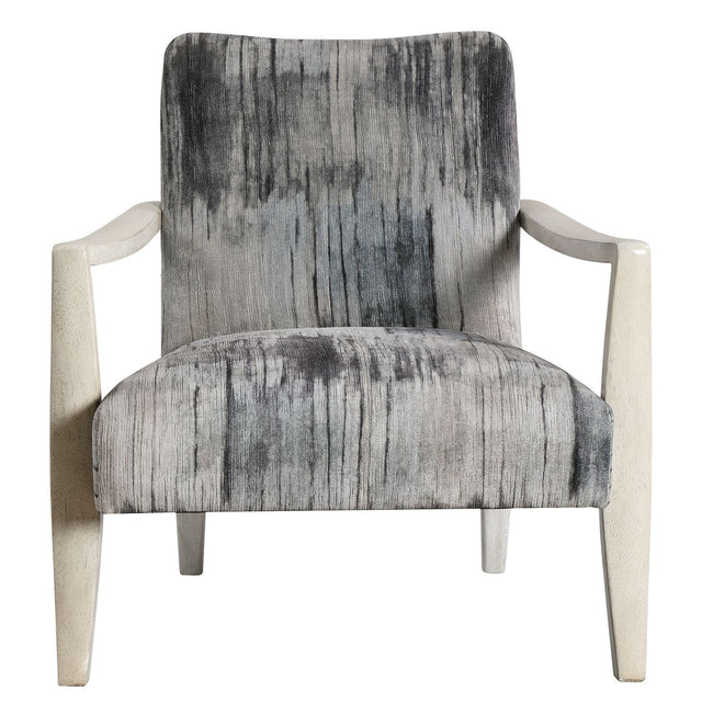 Uttermost Watercolor Gray Chenille Accent Chair - Home Elegance USA