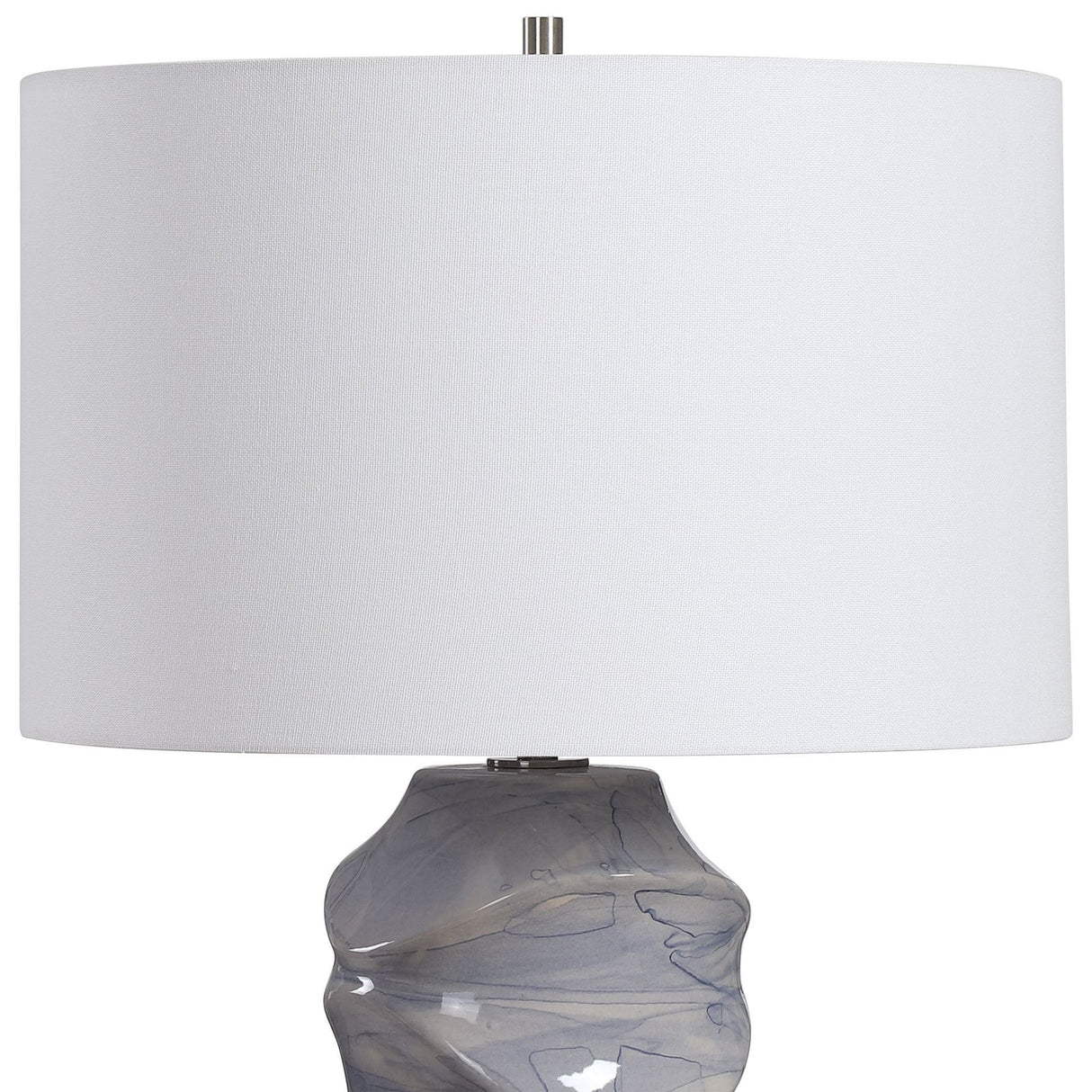 Uttermost Waves Blue & White Table Lamp - Home Elegance USA