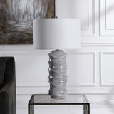 Uttermost Waves Blue & White Table Lamp - Home Elegance USA