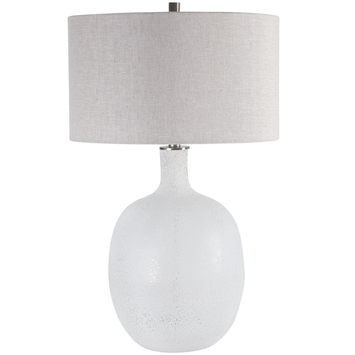 Uttermost Whiteout Mottled Glass Table Lamp - Home Elegance USA