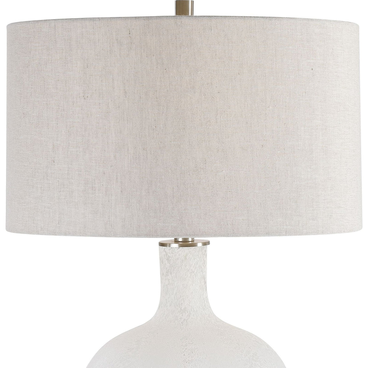 Uttermost Whiteout Mottled Glass Table Lamp - Home Elegance USA