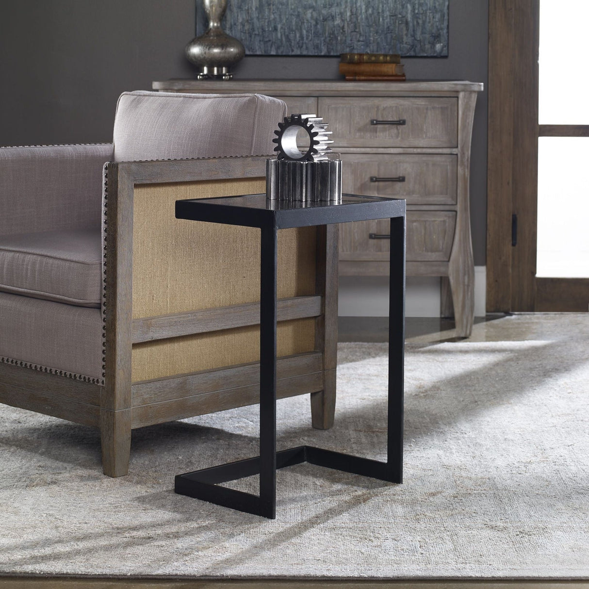 Uttermost Windell Cantilever Accent Table - Home Elegance USA