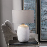 Uttermost Winterscape White Glaze Table Lamp - Home Elegance USA