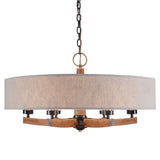 Uttermost Woodall 6 Light Drum Chandelier - Home Elegance USA