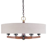 Uttermost Woodall 6 Light Drum Chandelier - Home Elegance USA