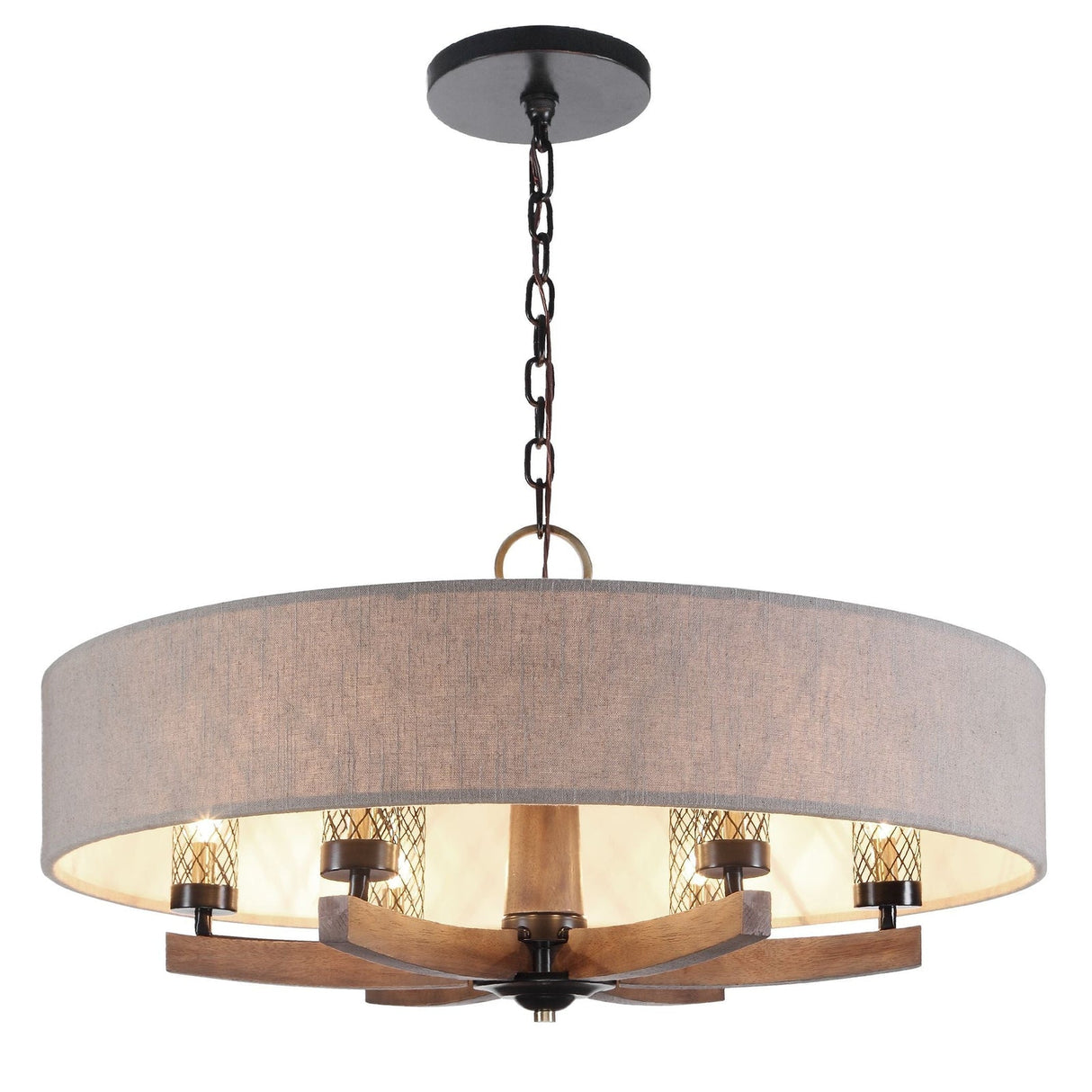 Uttermost Woodall 6 Light Drum Chandelier - Home Elegance USA