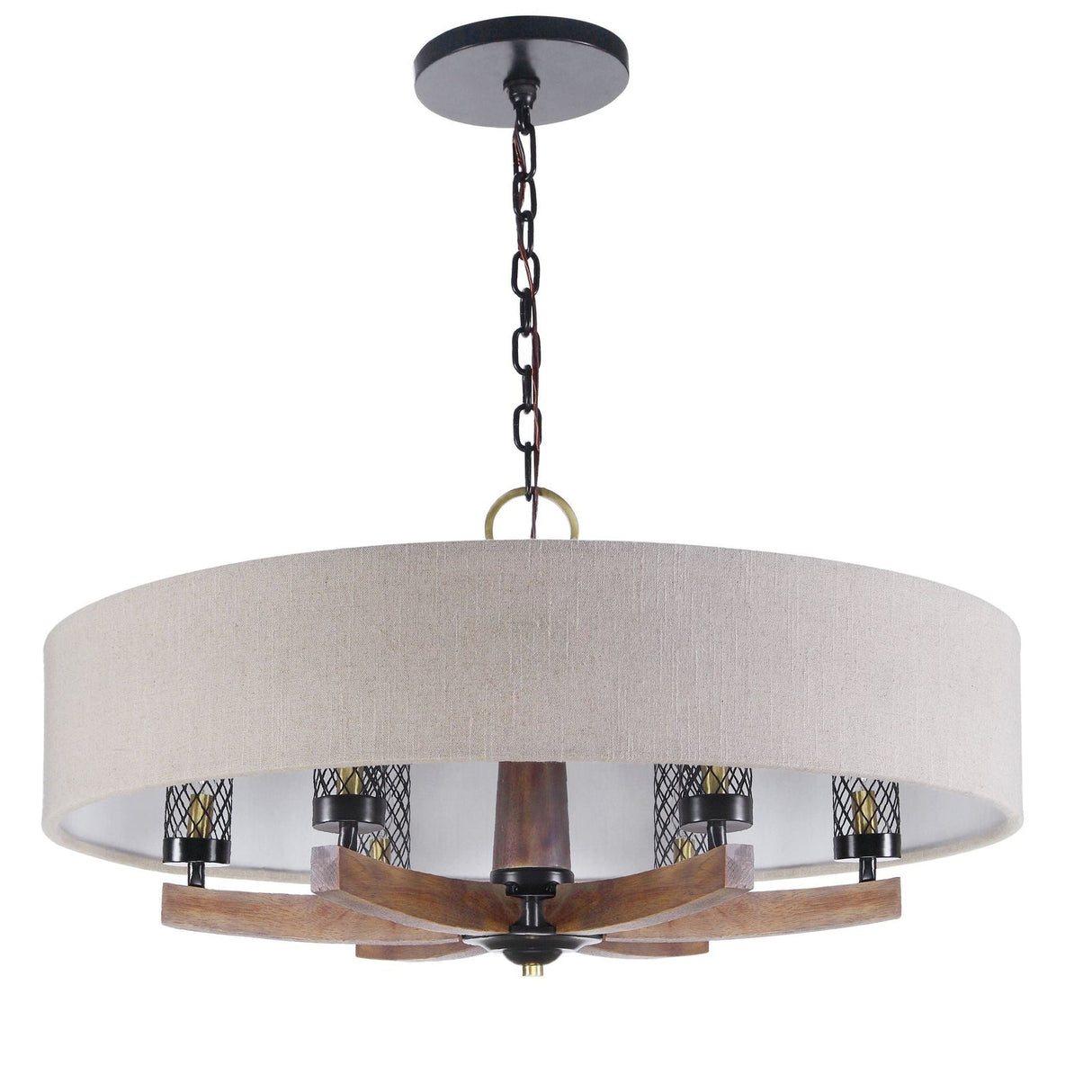 Uttermost Woodall 6 Light Drum Chandelier - Home Elegance USA