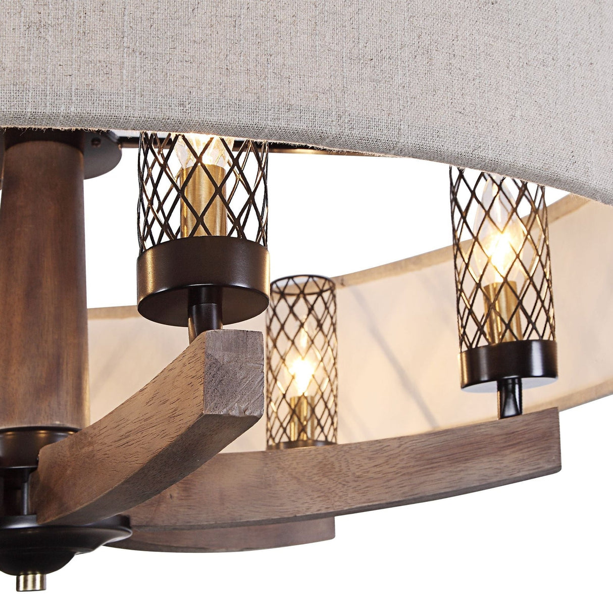 Uttermost Woodall 6 Light Drum Chandelier - Home Elegance USA