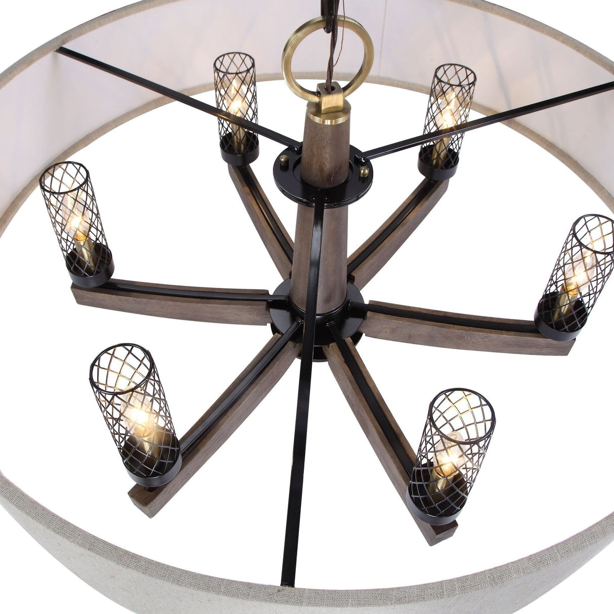 Uttermost Woodall 6 Light Drum Chandelier - Home Elegance USA