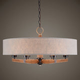 Uttermost Woodall 6 Light Drum Chandelier - Home Elegance USA