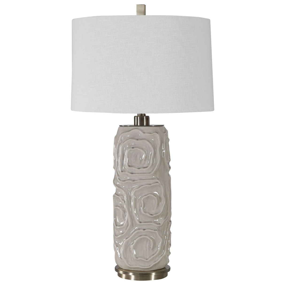 Uttermost Zade Warm Gray Table Lamp - Home Elegance USA