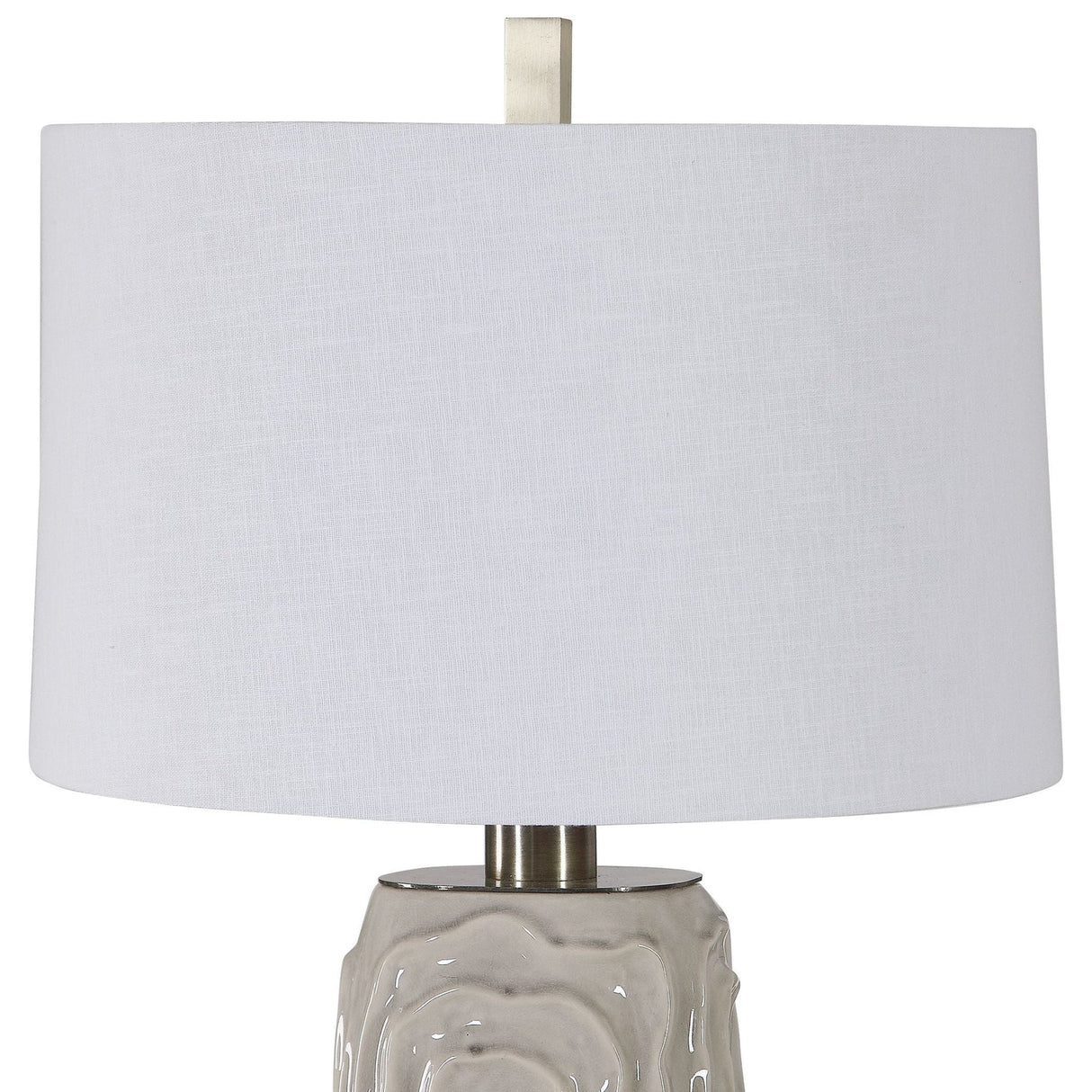 Uttermost Zade Warm Gray Table Lamp - Home Elegance USA