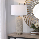 Uttermost Zade Warm Gray Table Lamp - Home Elegance USA